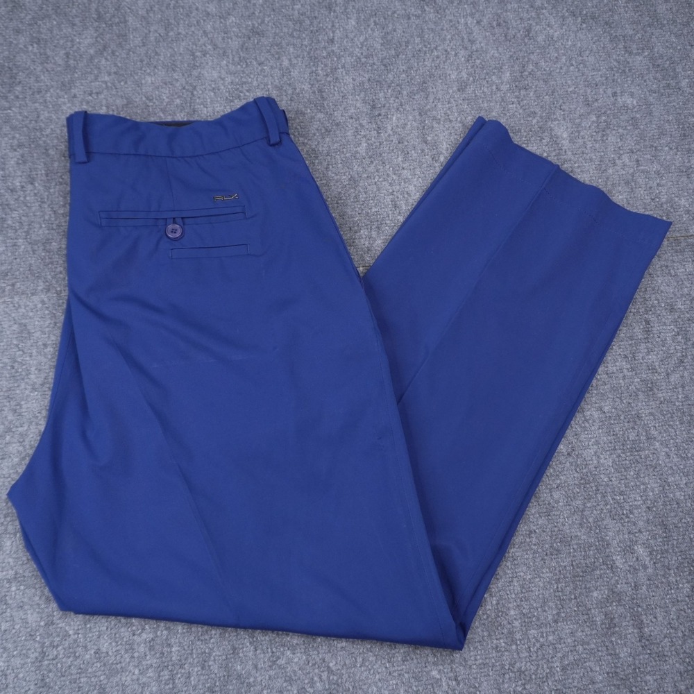 RLX Ralph Lauren Golf Pants Men 36/30 Blue Performance Technical Straight Leg